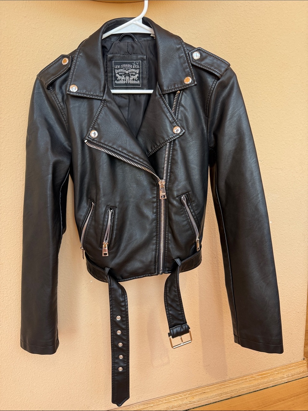 Levi's Women's Black Faux Leather Moto Jacket